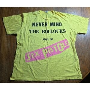 Sex‎ Pistols Nevermind The Bollocks punk bootleg tshirt Y2K XL